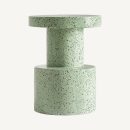 table d'appoint en terrazzo vert moucheté
