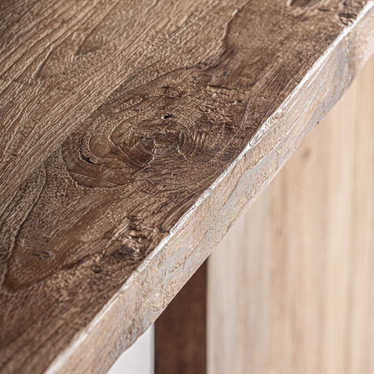 Console en bois de teck recyclé 200 cm – Image 4