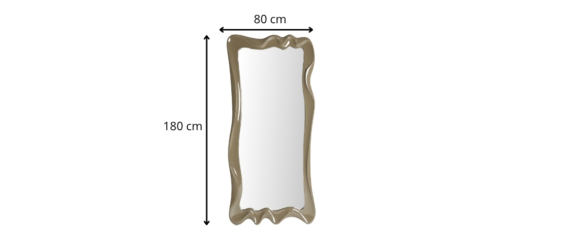 dimensions miroir vert