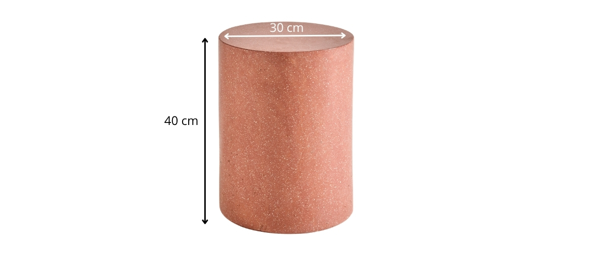 dimensions table d'appoint terrazzo