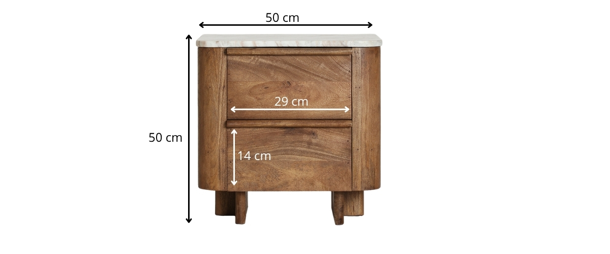 dimensions table de nuit