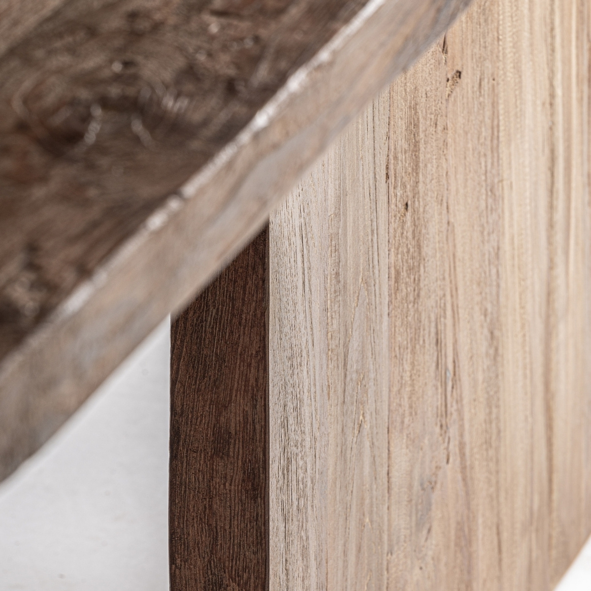 Console en bois de teck recyclé 200 cm – Image 6