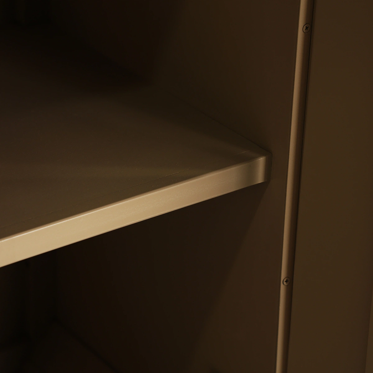Armoire en MDF taupe et marron clair 90 cm — vue complémentaire 4