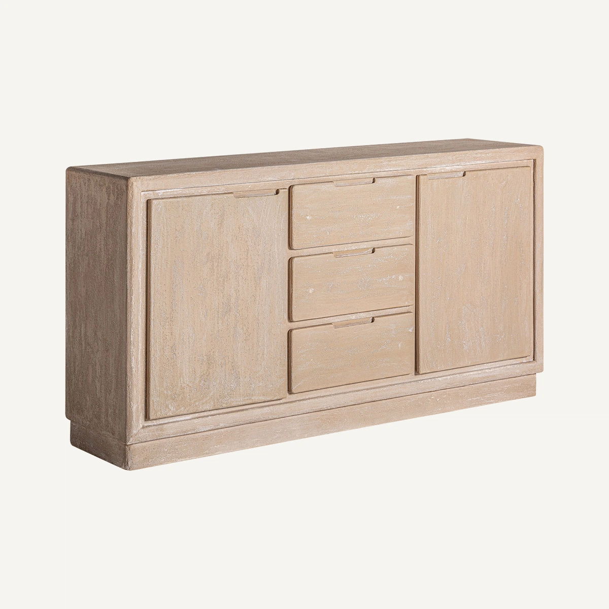 Buffet en MDF marron clair 150 cm — vue complémentaire 2