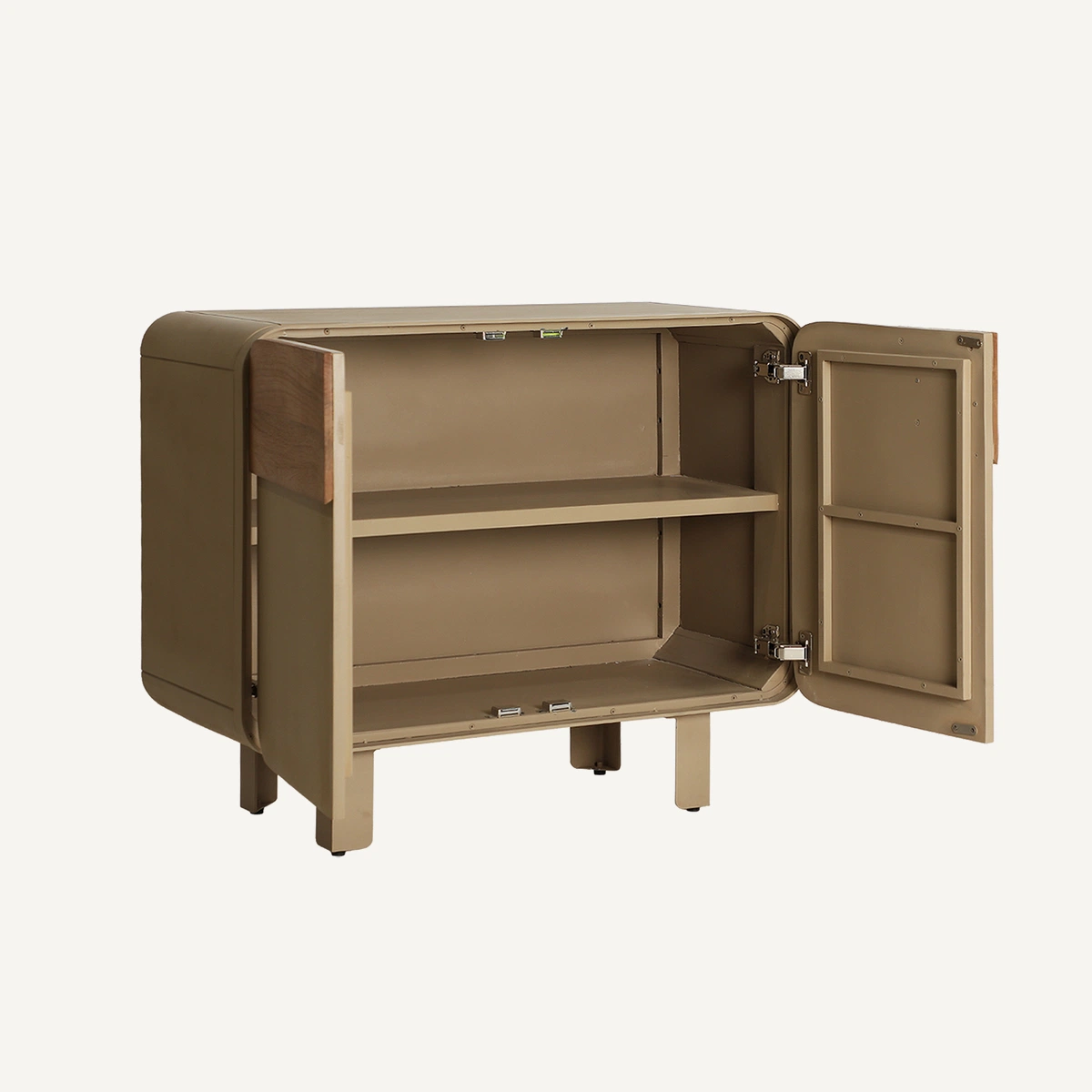 Buffet en MDF taupe et marron clair 91 cm — vue complémentaire 3