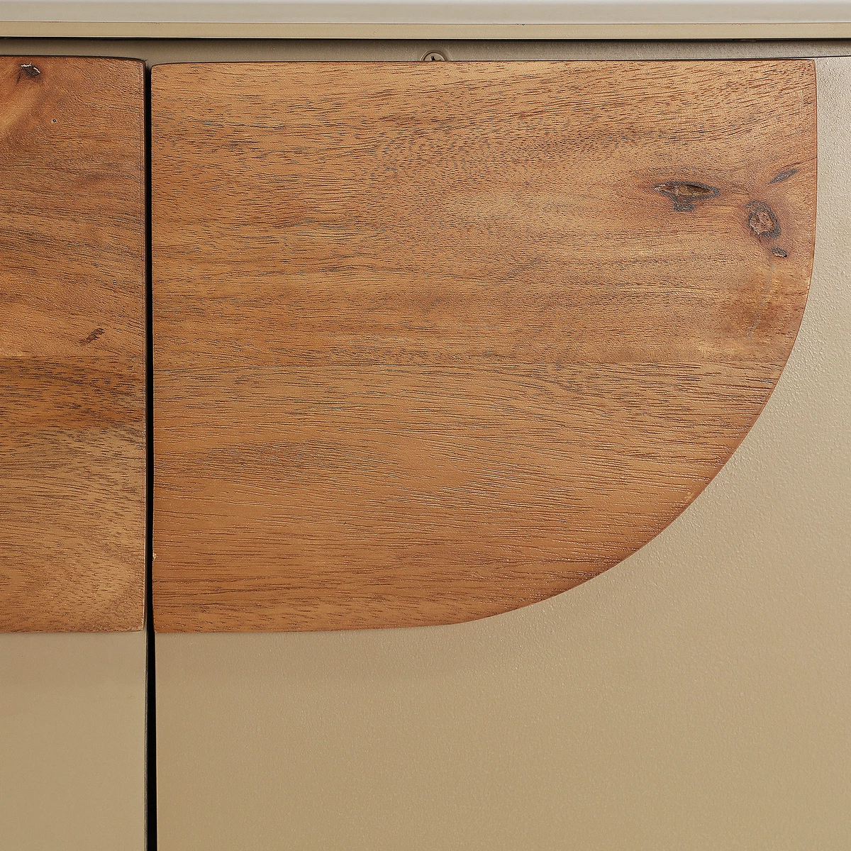 Buffet en MDF taupe et marron clair 91 cm — vue complémentaire 4