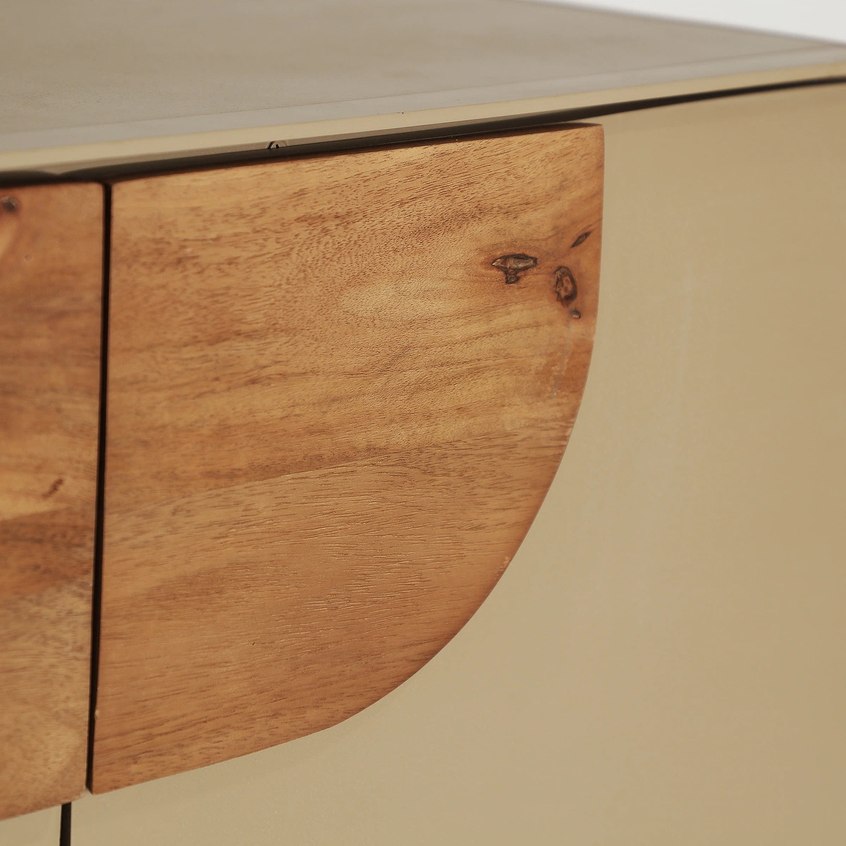 Buffet en MDF taupe et marron clair 91 cm — vue complémentaire 5
