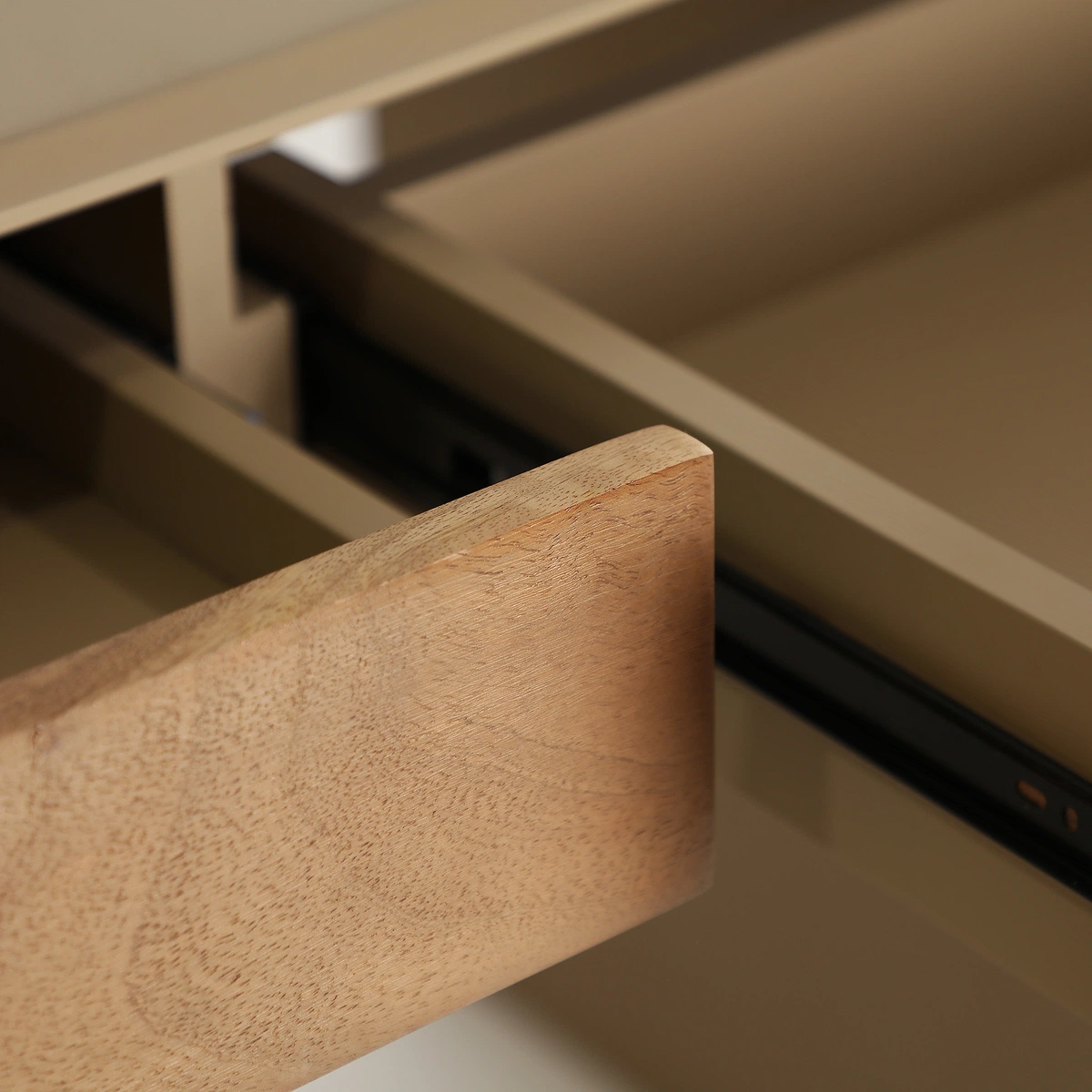 Bureau en MDF taupe et marron clair 120 cm — vue complémentaire 7