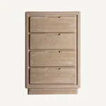 Chiffonnier en MDF marron clair 60 cm — vue principale