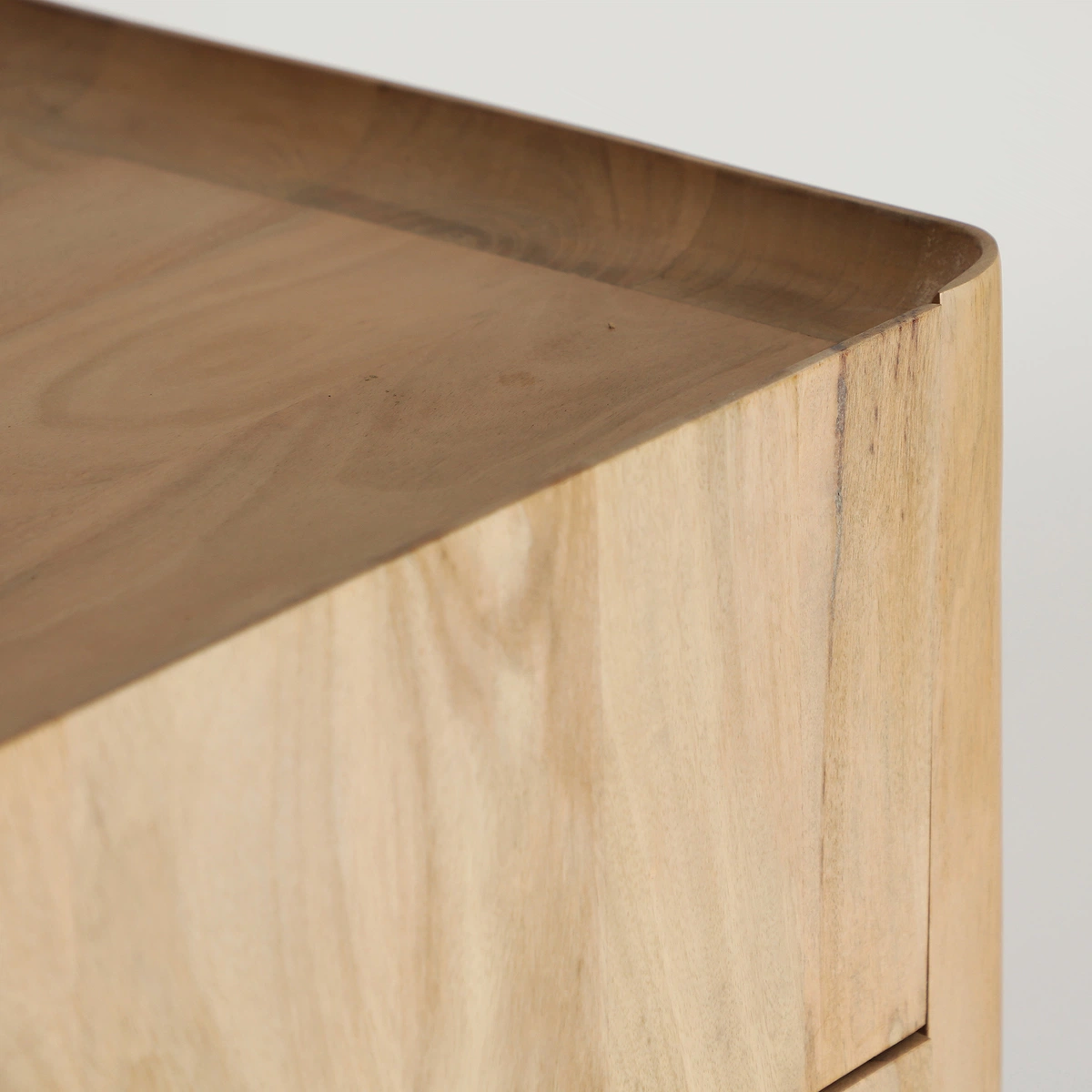 Commode en bois de manguier marron clair et noir 100 cm — vue complémentaire 3