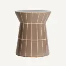Table d’appoint en céramique marron 38 cm — vue principale