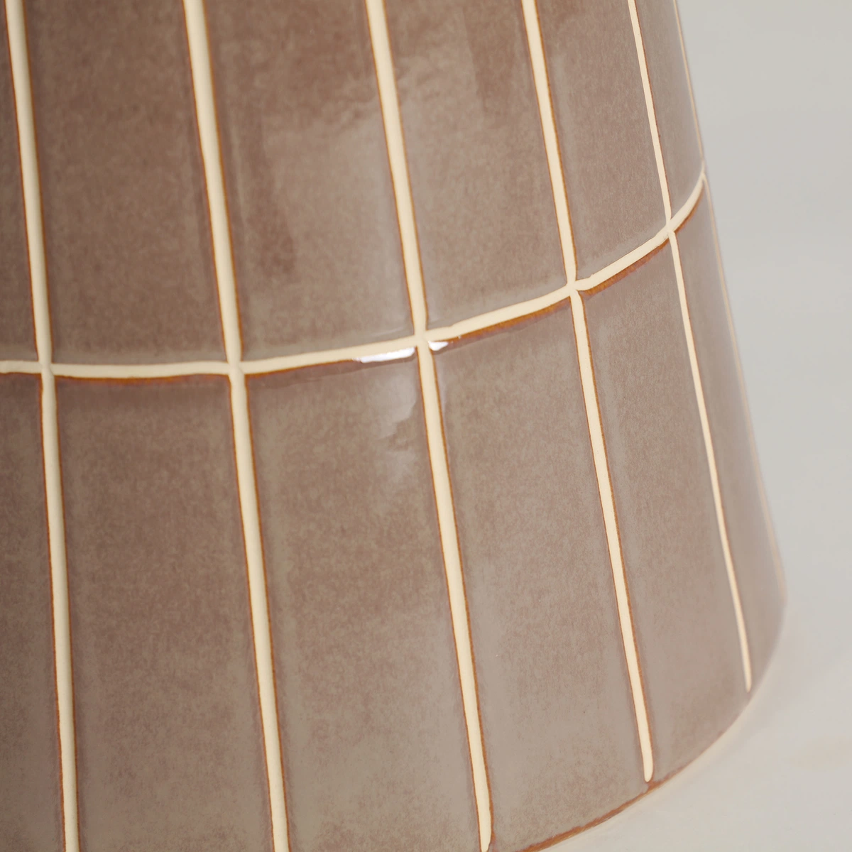 Table d’appoint en céramique marron 38 cm — vue complémentaire 4