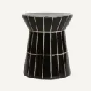 Table d’appoint en céramique noire 38 cm — vue principale