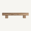 Banc en bois de teck recyclé marron 218 cm — vue principale