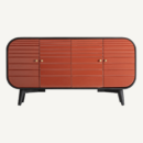Buffet en bois de manguier noir 152 cm — vue principale