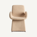 Chaise en lin beige 61 cm — vue principale