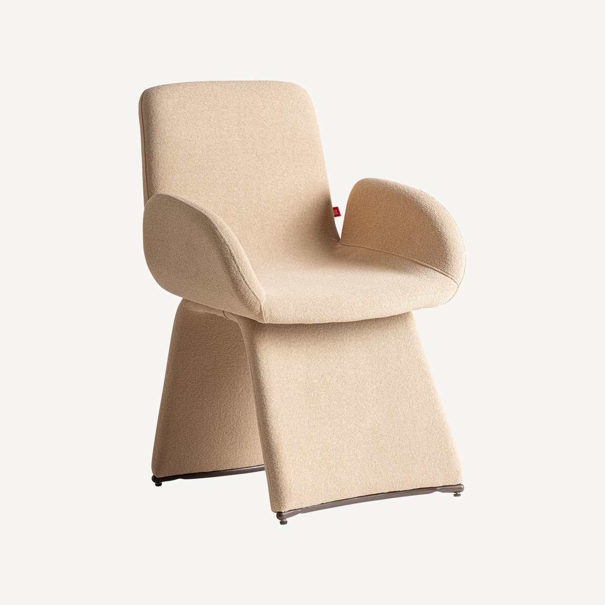 Chaise en lin beige 61 cm — vue complémentaire 2