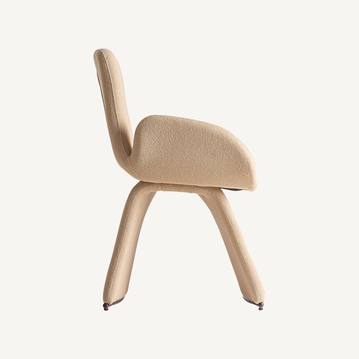 Chaise en lin beige 61 cm — vue complémentaire 3