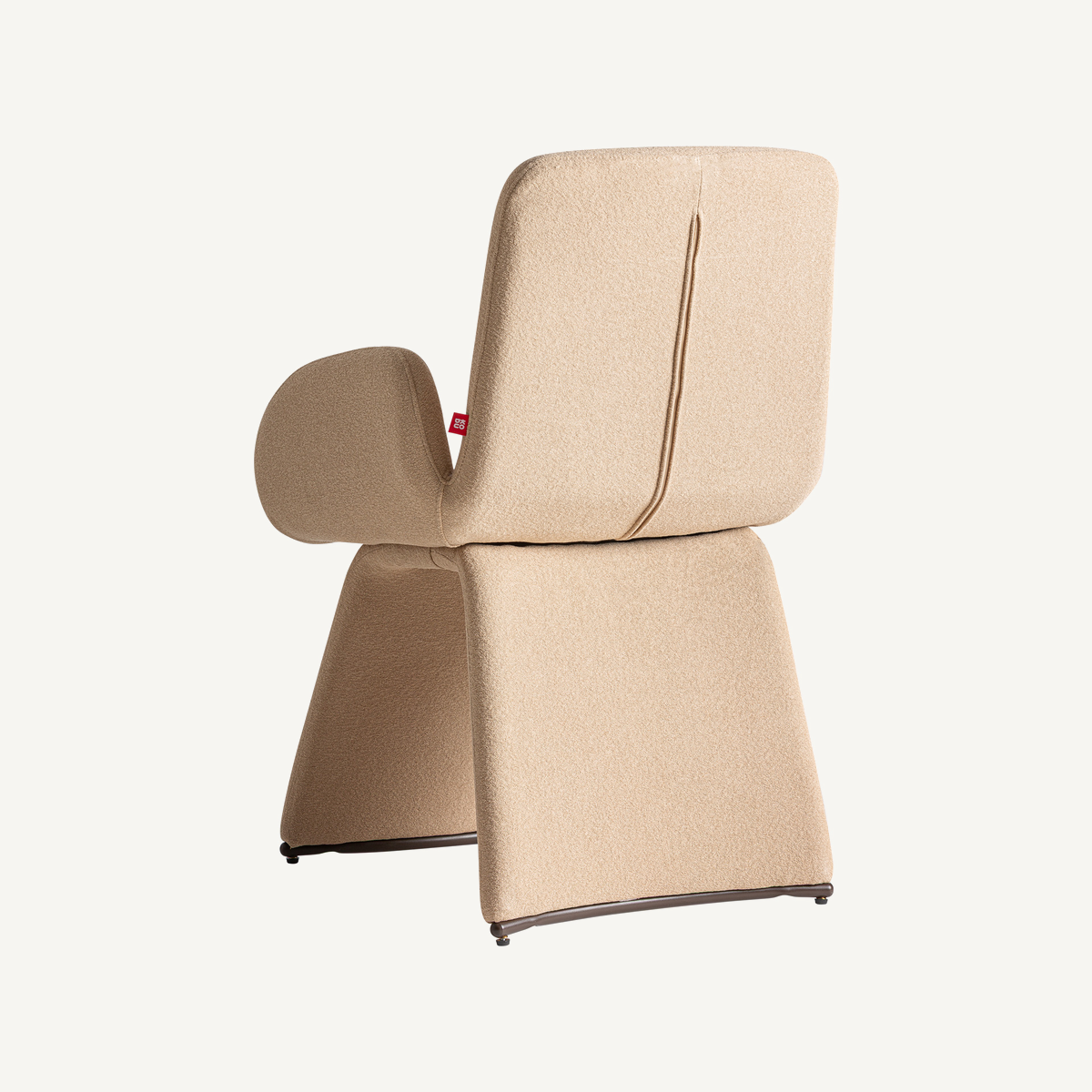 Chaise en lin beige 61 cm — vue complémentaire 4