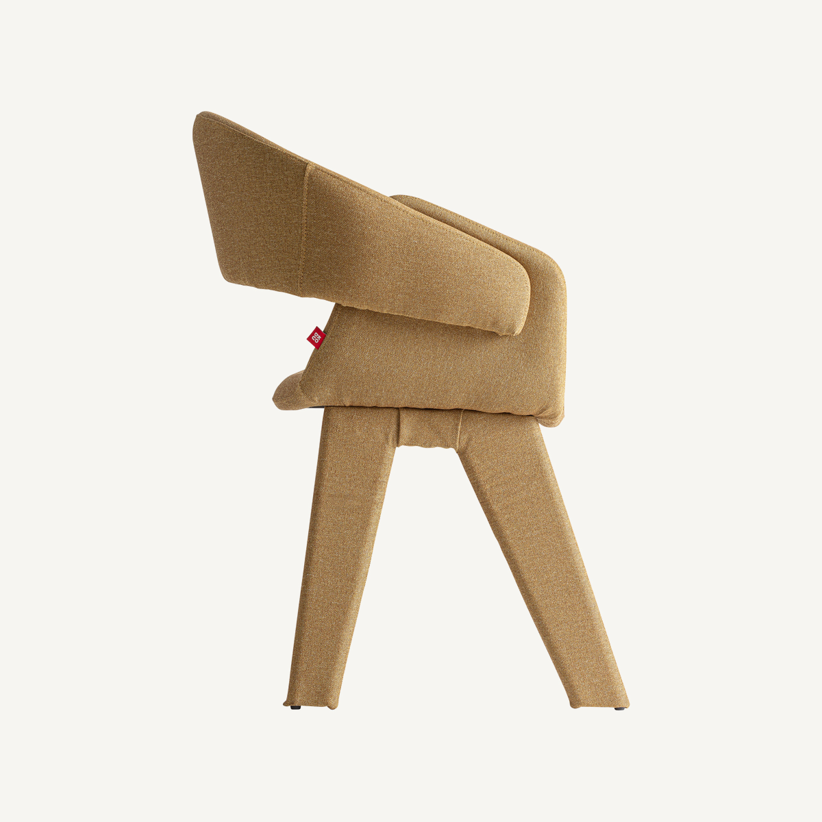 Chaise en lin moutarde 64 cm — vue complémentaire 3