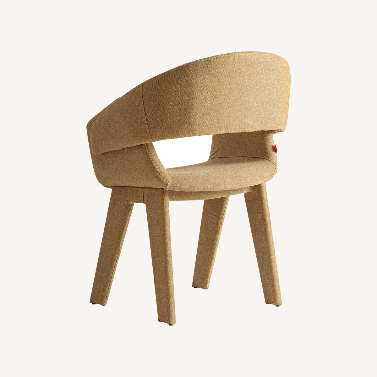 Chaise en lin moutarde 64 cm — vue complémentaire 4