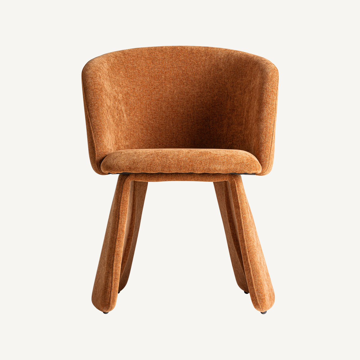 Chaise en lin terracotta 62 cm — vue principale