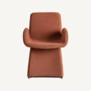 Chaise en lin terre cuite 61 cm — vue principale