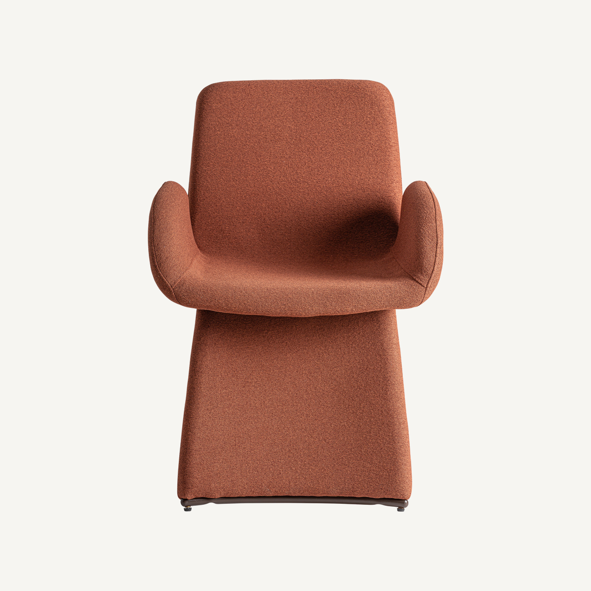 Chaise en lin terre cuite 61 cm — vue principale