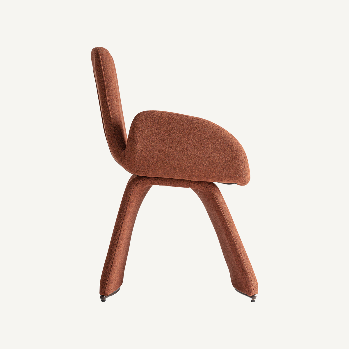 Chaise en lin terre cuite 61 cm — vue complémentaire 3