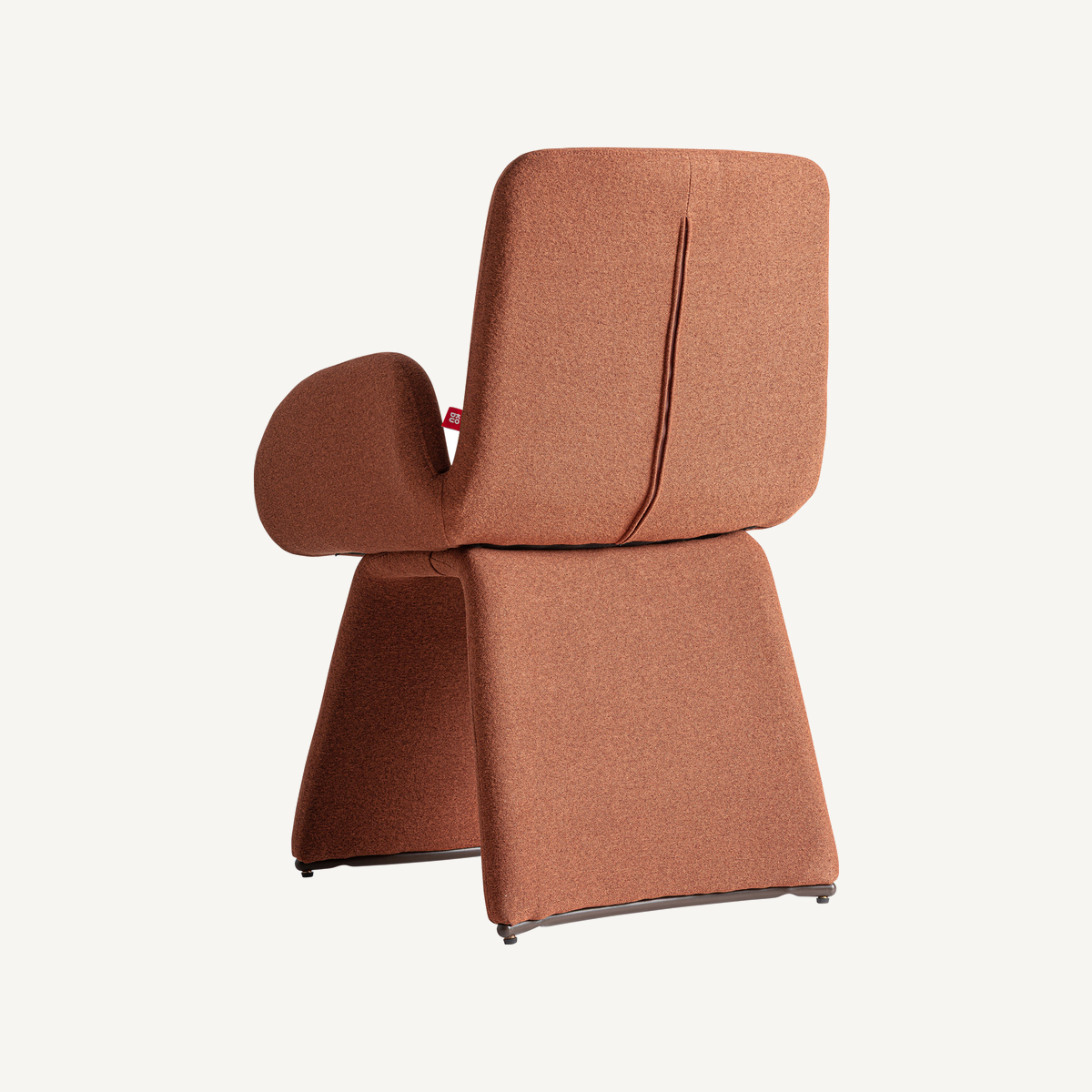 Chaise en lin terre cuite 61 cm — vue complémentaire 4