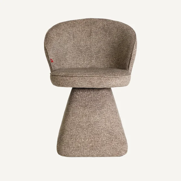 Chaise en tissu polyester taupe 60 cm — vue principale