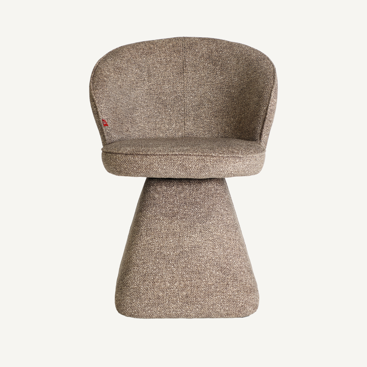 Chaise en tissu polyester taupe 60 cm — vue principale