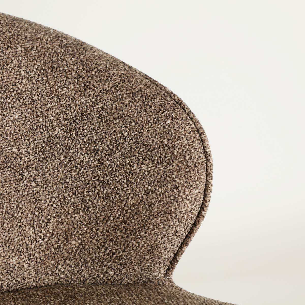 Chaise en tissu polyester taupe 60 cm — vue complémentaire 6