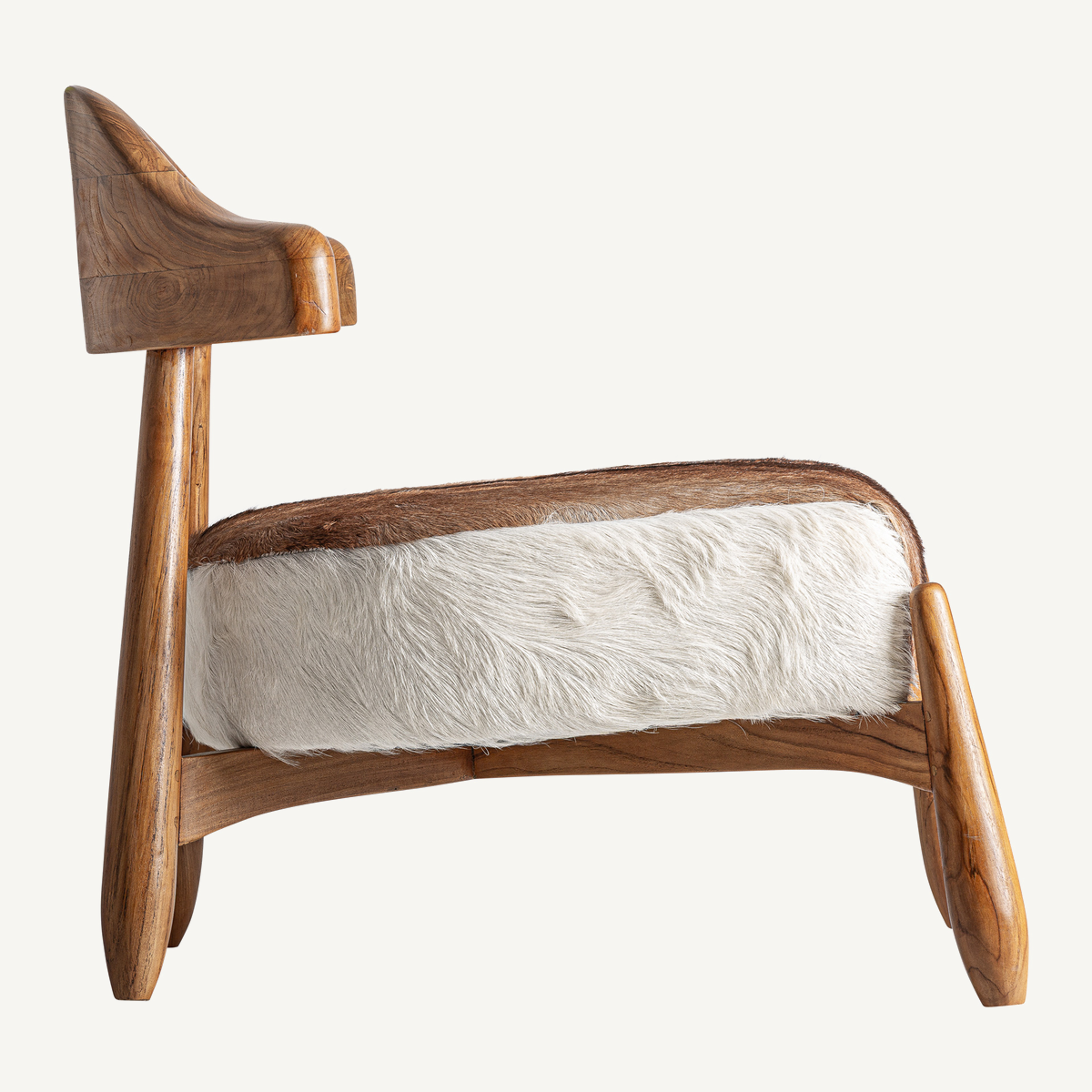 Fauteuil en bois de teck marron clair 73 cm — vue complémentaire 3