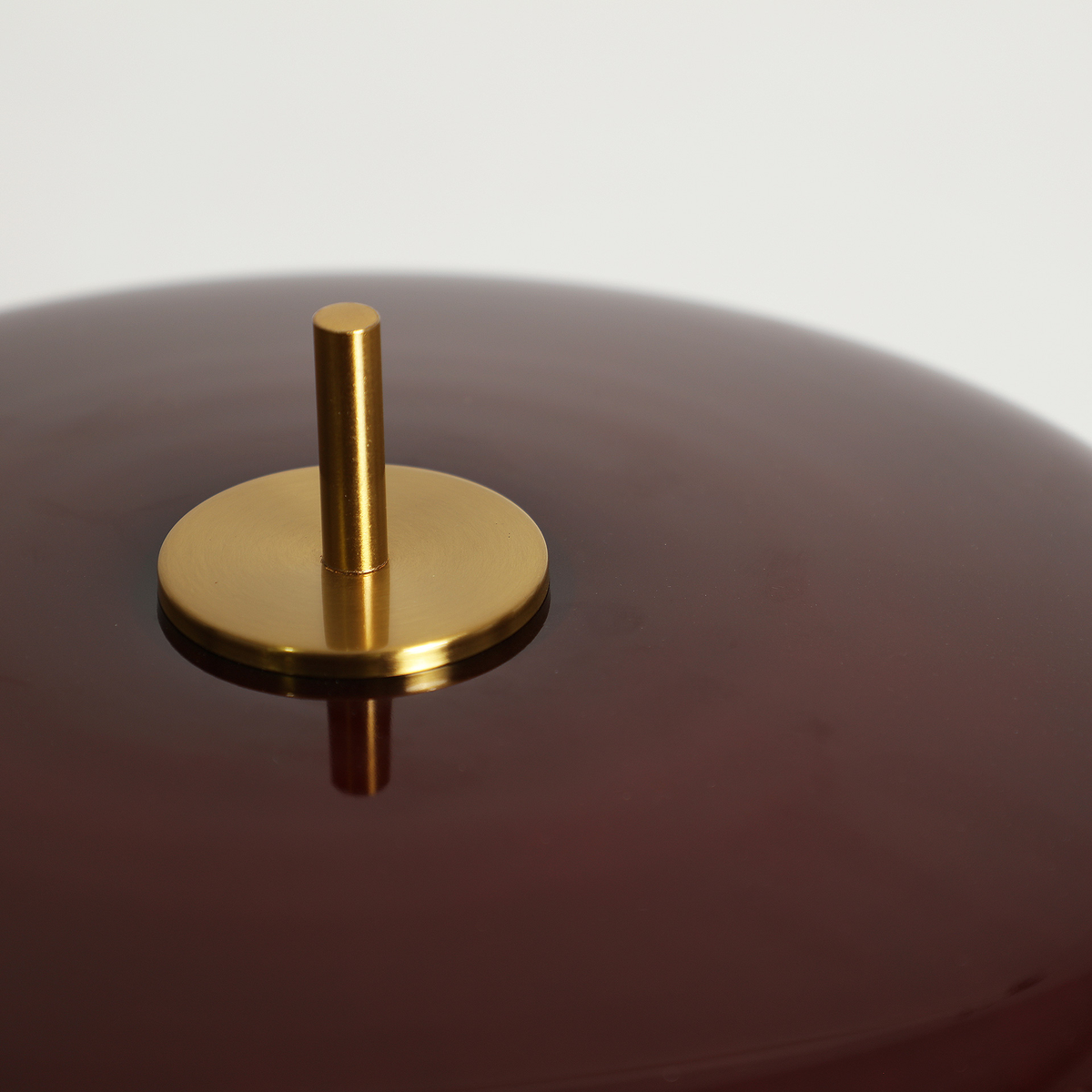 Lampe à poser en verre bordeaux 50 cm — vue complémentaire 2