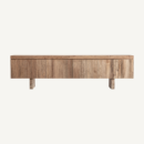Meuble TV en bois de teck recyclé marron 220 cm — vue principale