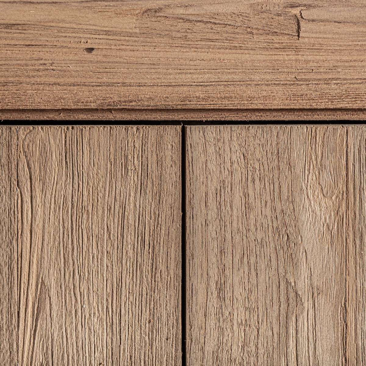 Meuble TV en bois de teck recyclé marron 220 cm — vue complémentaire 5