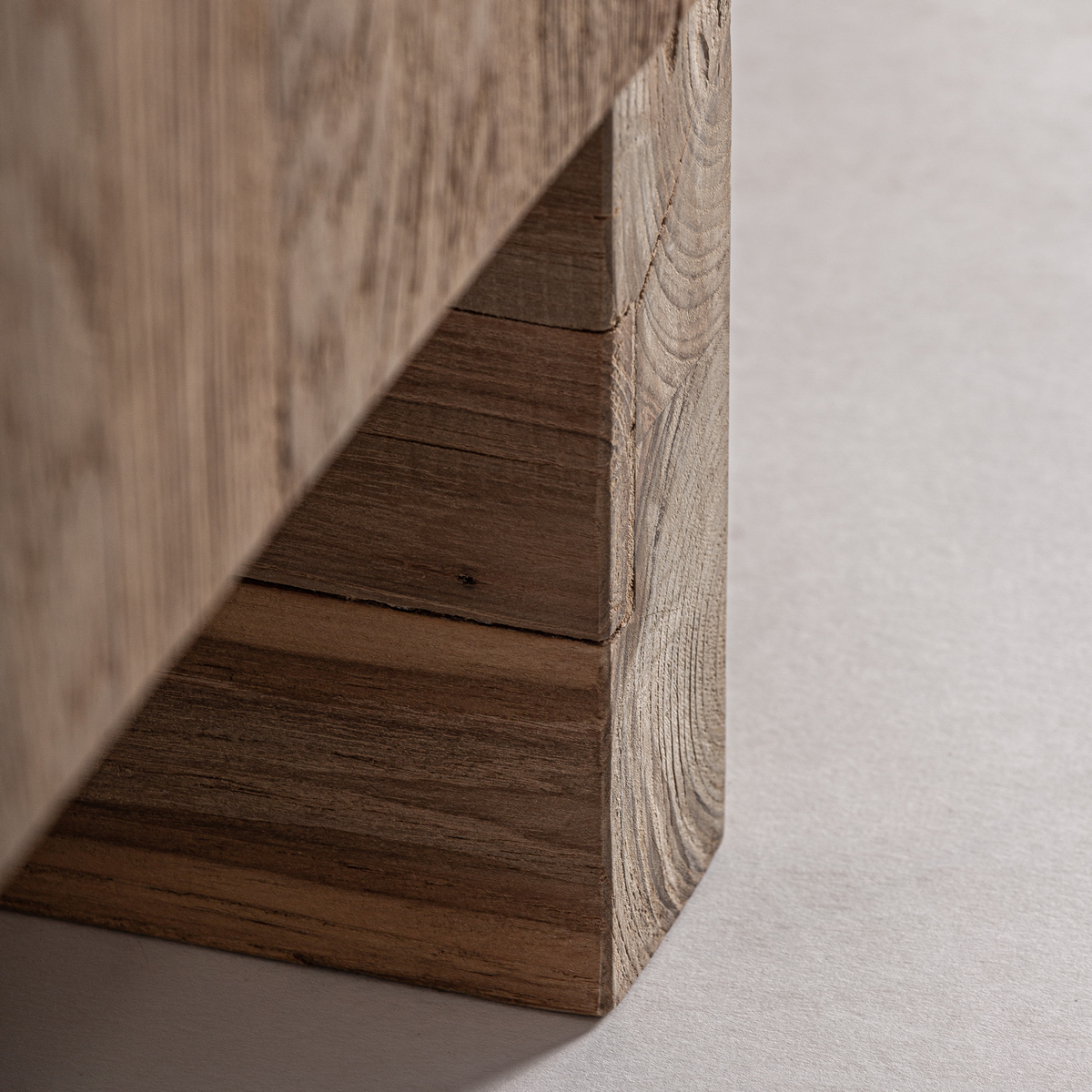 Meuble TV en bois de teck recyclé marron 220 cm — vue complémentaire 6