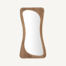Miroir en bois de manguier marron et transparent 165 cm — vue principale