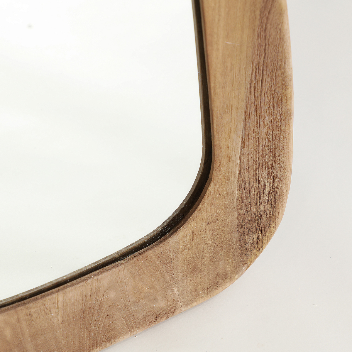 Miroir en bois de manguier marron et transparent 165 cm — vue complémentaire 2