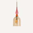 Suspension en verre ambre 68 cm — vue principale