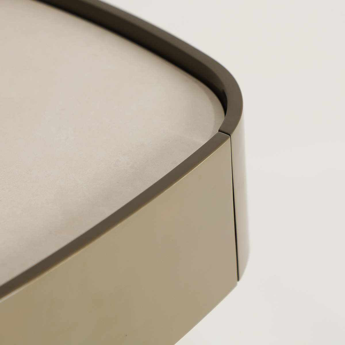 Table de nuit en MDF vert et gris 50 cm — vue complémentaire 3