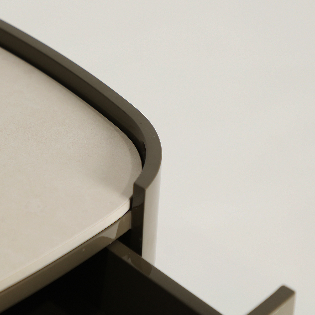Table de nuit en MDF vert et gris 50 cm — vue complémentaire 5