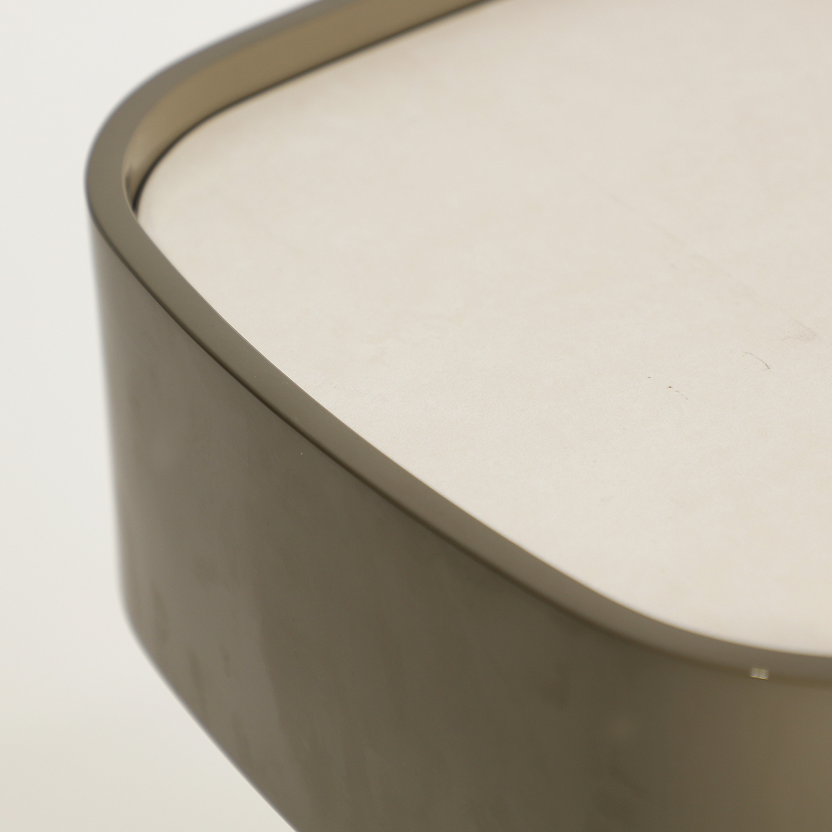 Table de nuit en MDF vert et gris 50 cm — vue complémentaire 6