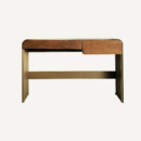 Bureau en MDF taupe et marron clair 120 cm — vue principale