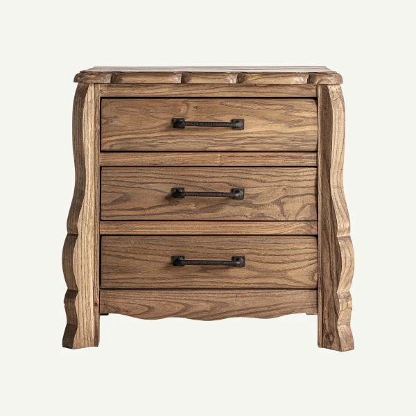 chevet 3 tirois en bois massif