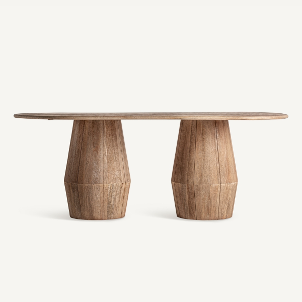 table à manger tendance en bois de manguier 220 cm