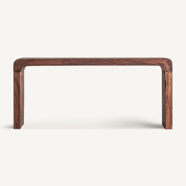 Console en bois massif tropical de 180 cm