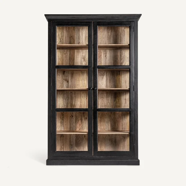 grande vitrine haut de gamme en bois rustique chic