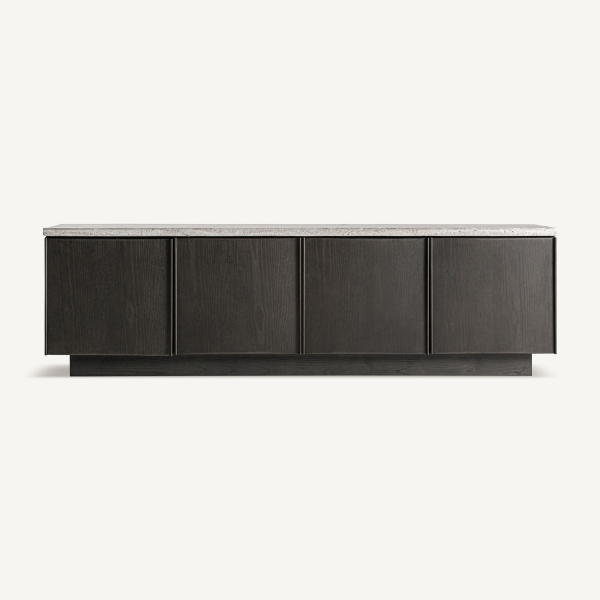 Meuble TV travertin